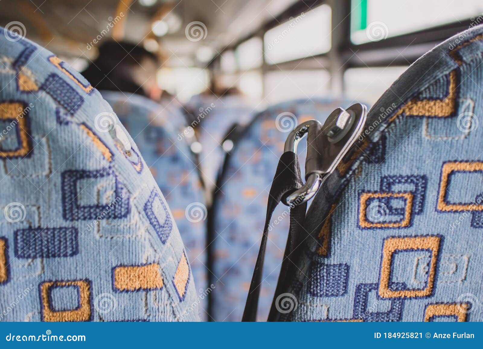 Detail of a Seatbelt in a Bus Stock Image Image of autobus, safety