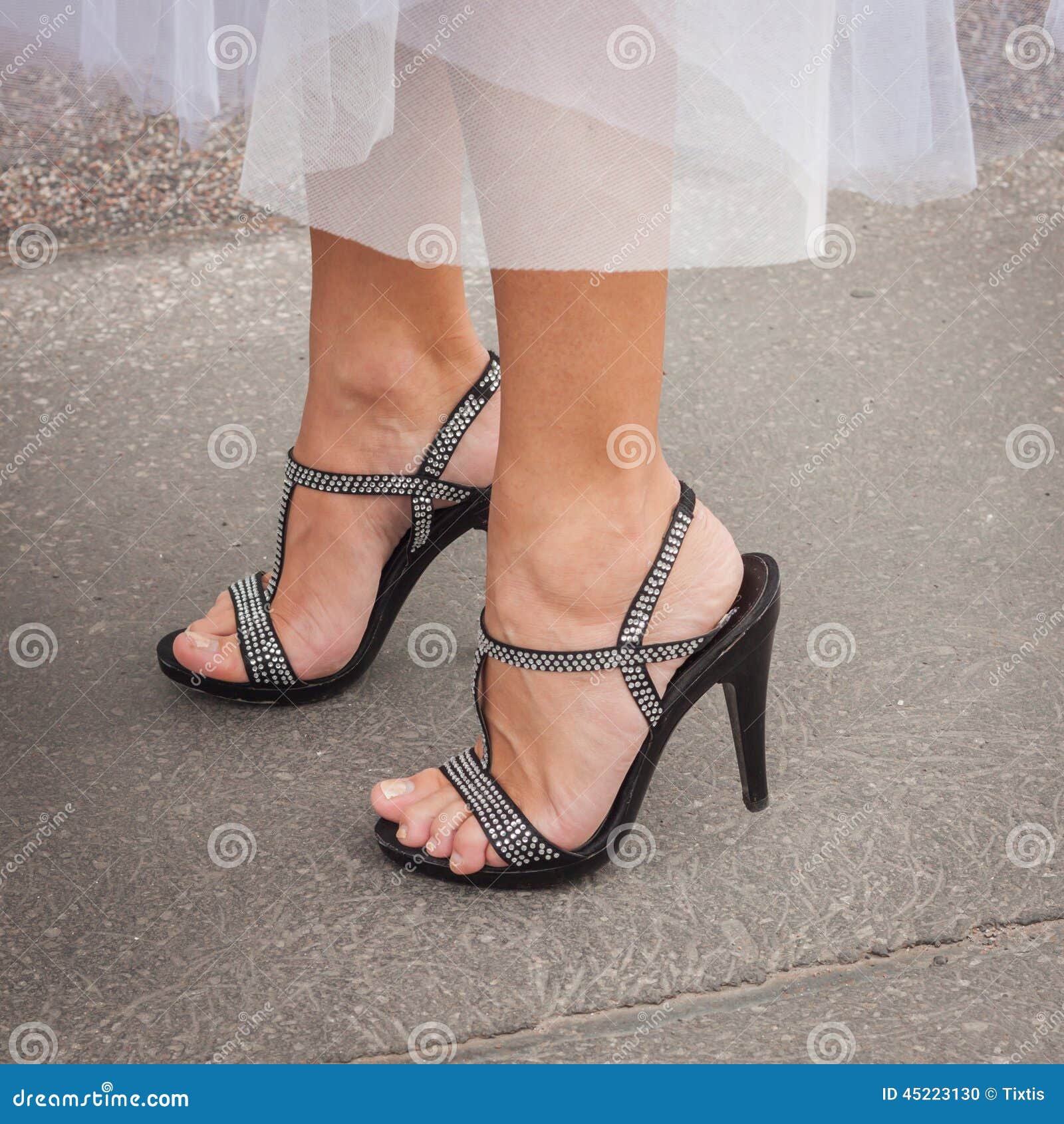 Detail of Shoes Outside Jil Sander Fashion Shows Building for Milan ...