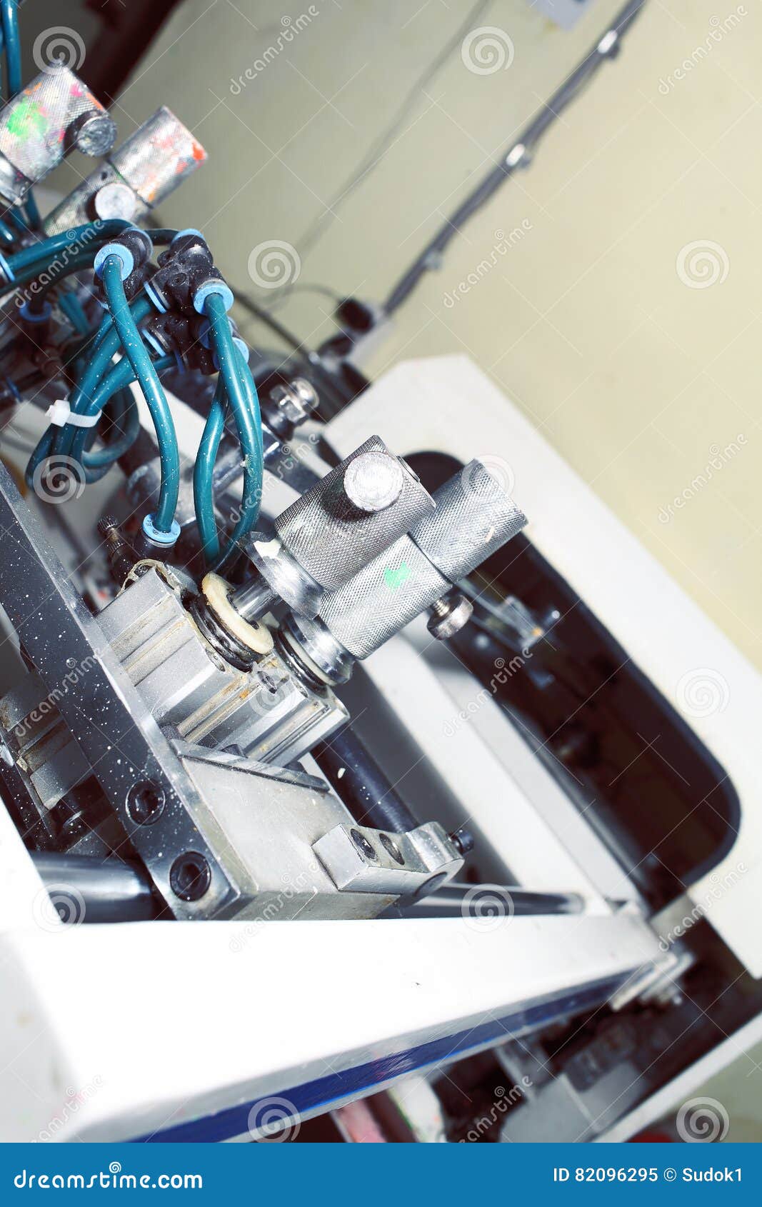 Detail of Silkscreen Printing Machine Stock Image Image of business