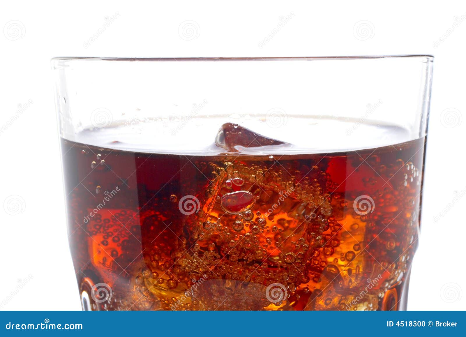 Detail of Soda with Ice Cubes Stock Photo Image of reflect, liquid 4518300