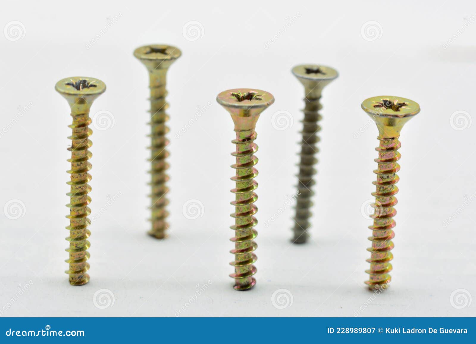detail of some threaded screws