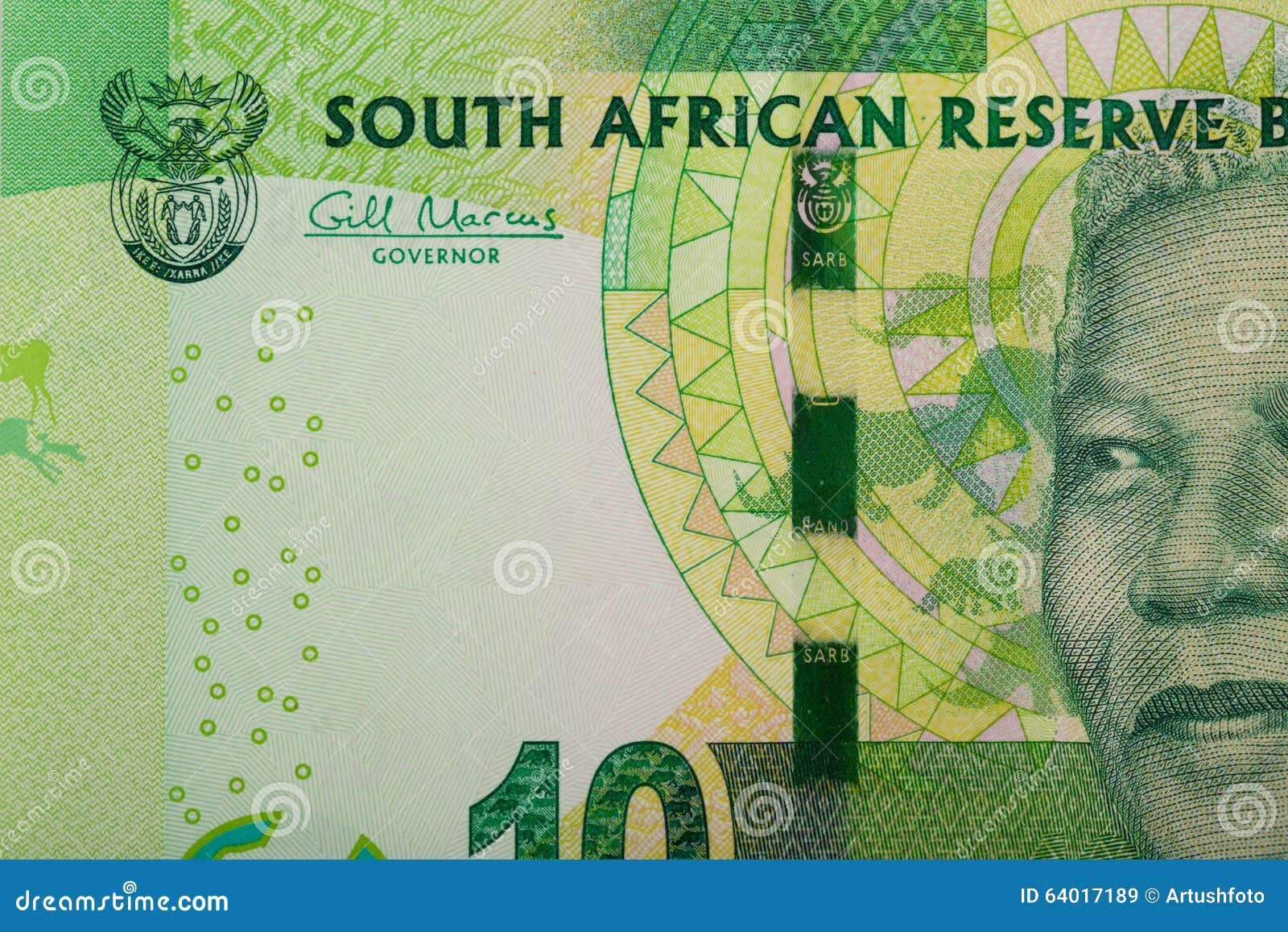 Detail of Sout African Rand Editorial Stock Image - Image of paper ...