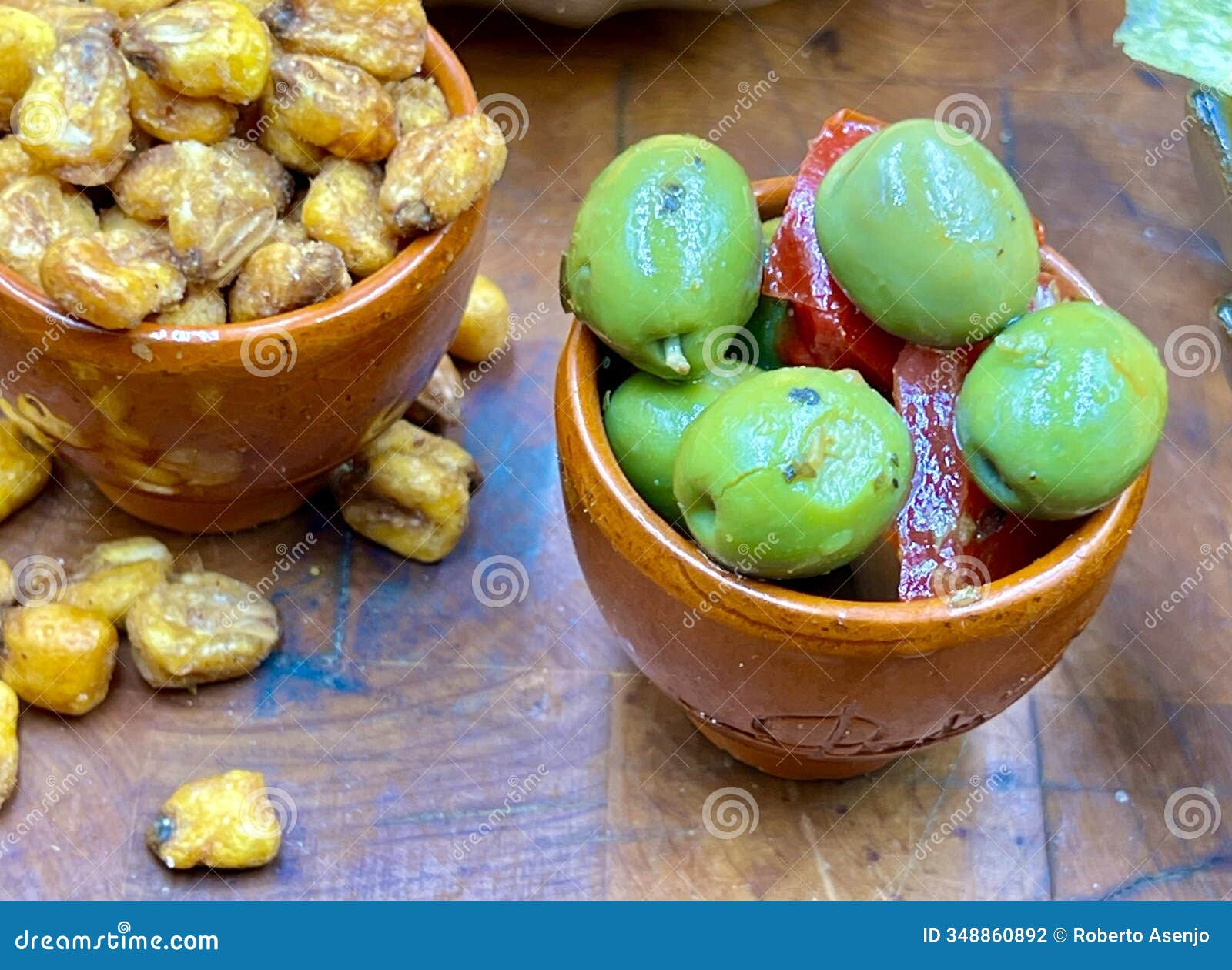 detail of a spanish aperitif, a sign of spanish gastronomy.