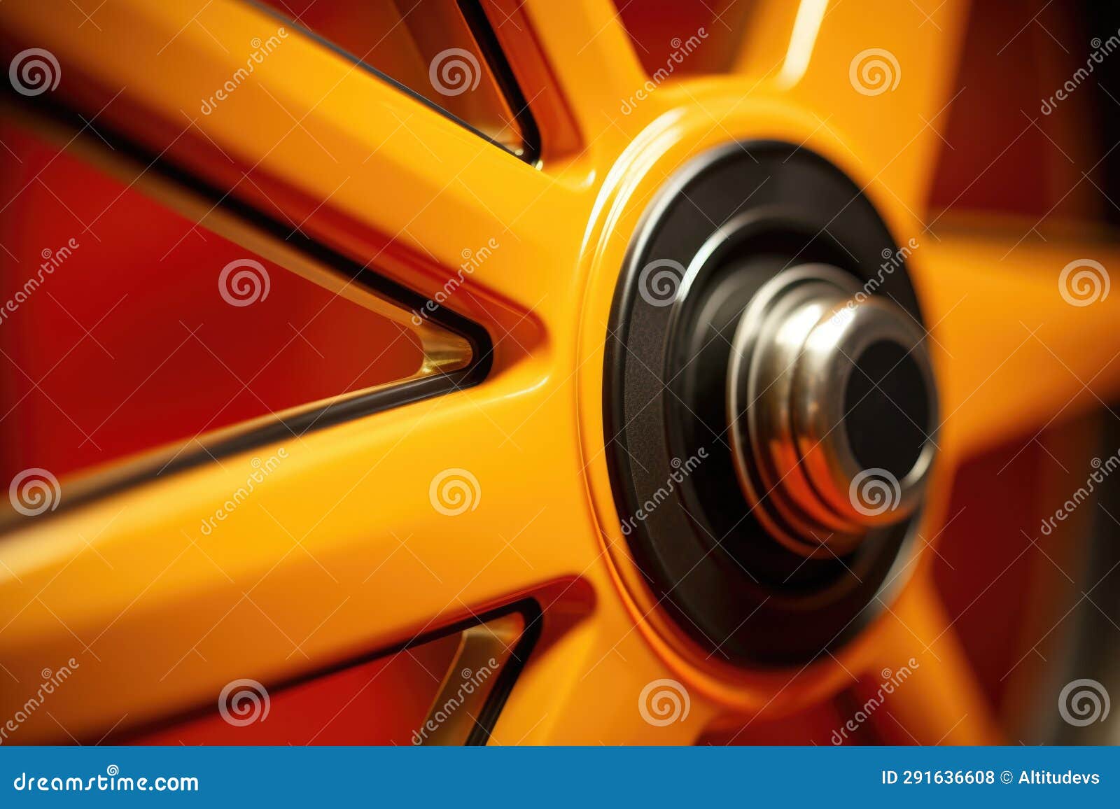 Detail of a Spin Bikes Wheel Stock Photo Image of cardio, closeup