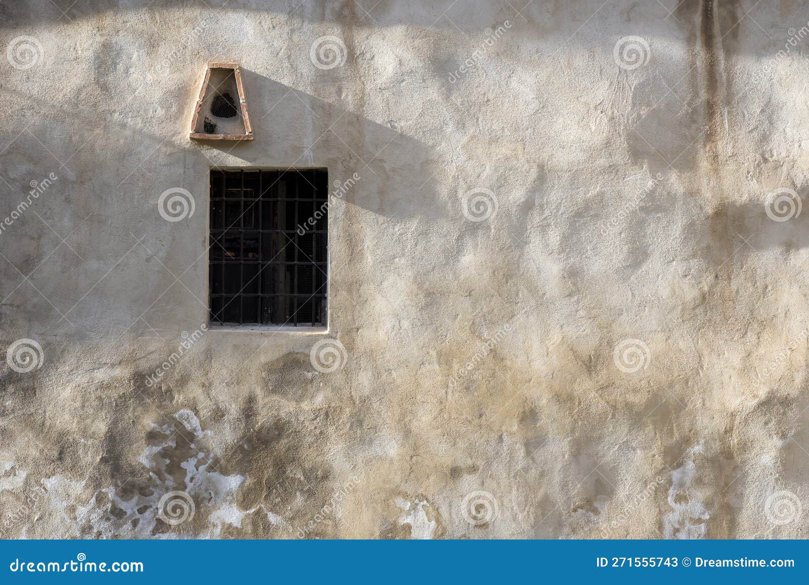 window in an old medieval wall