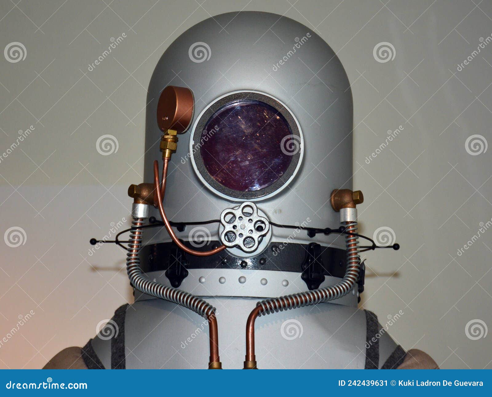 detail of a stratonautic diving suit