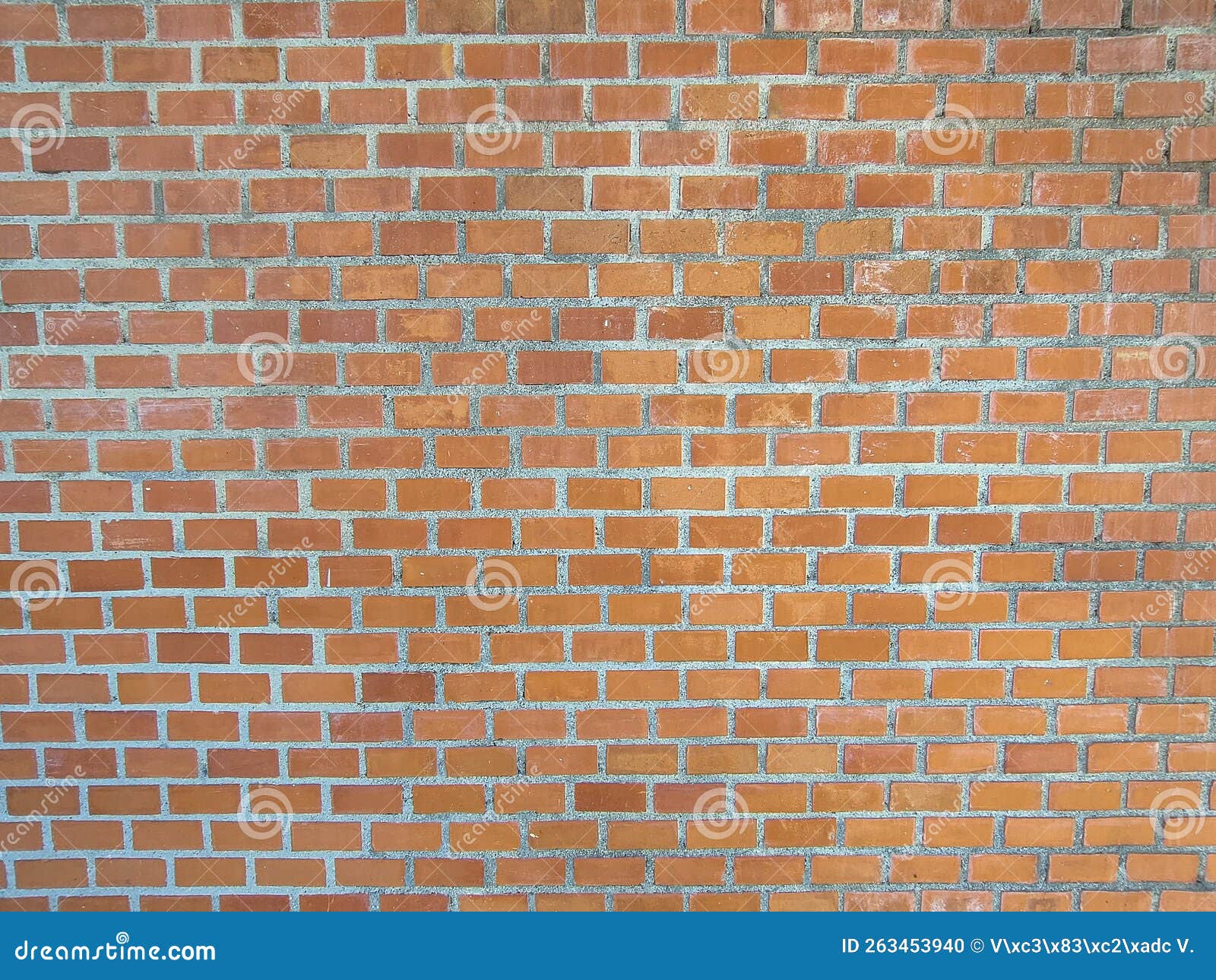 Detail of the Texture of a Brick Wall, Construction Background Stock