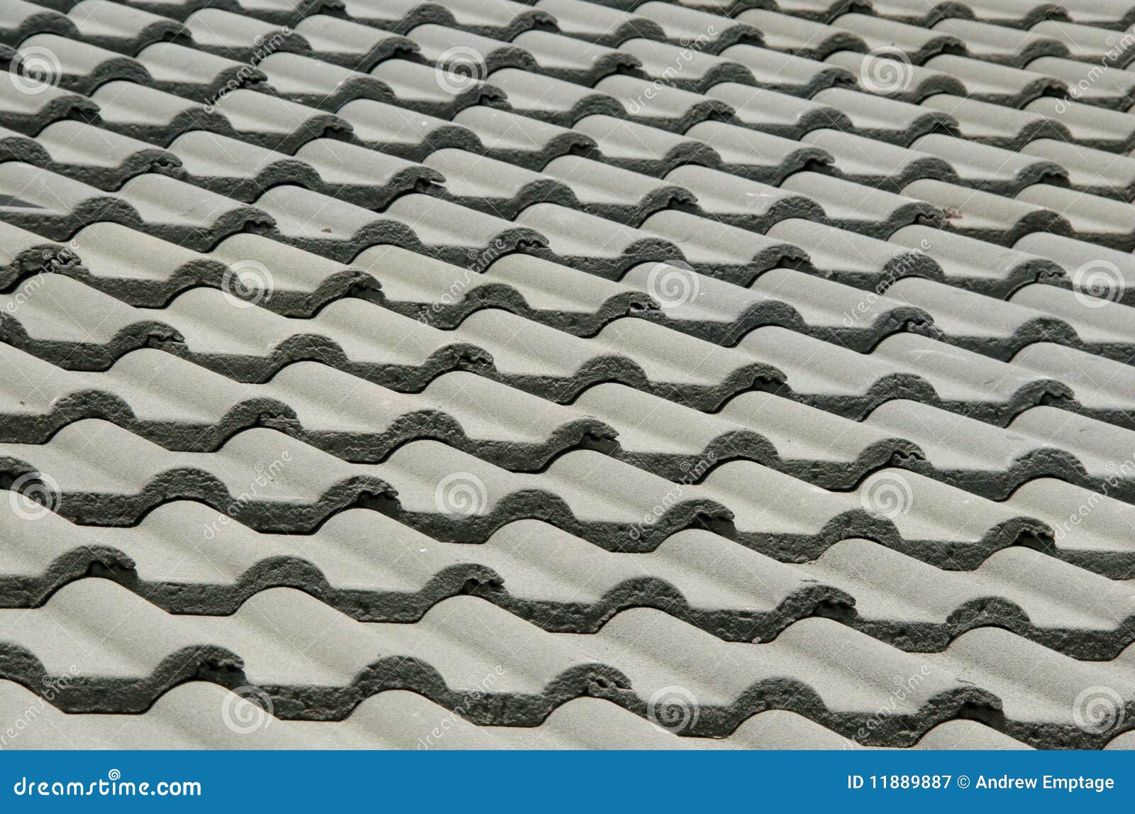 detail of a tiled roof
