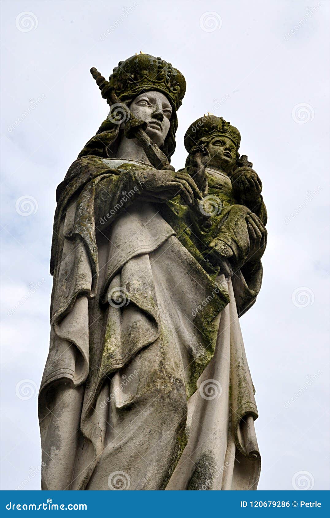 Old catholic statue stock photo. Image of religion, mortar 120679286