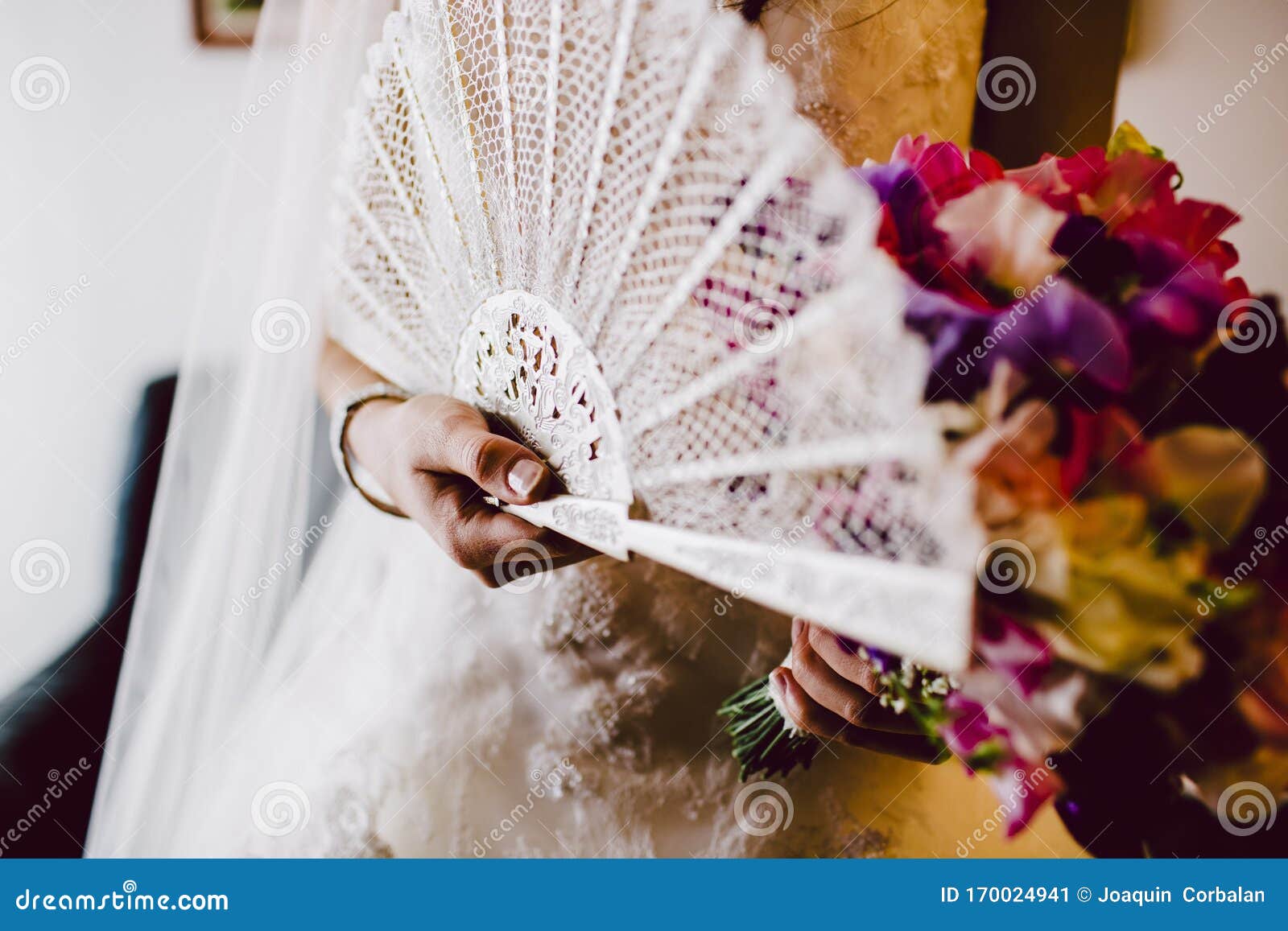Detail of a White and Elegant Wedding Dress Stock Image - Image of ...