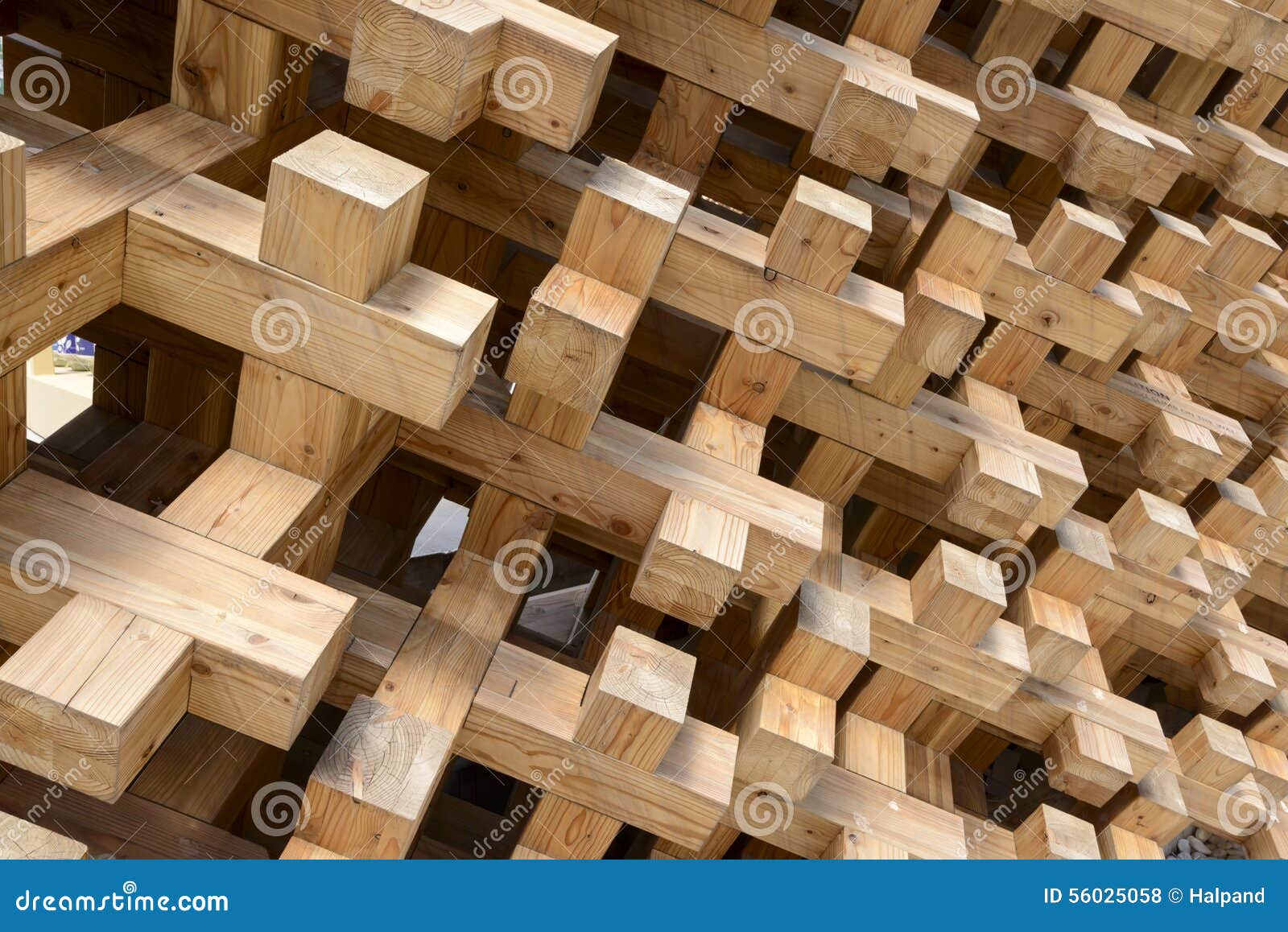 Detail Of Wood Joints At Japan Pavilion , EXPO 2015 Milan ...