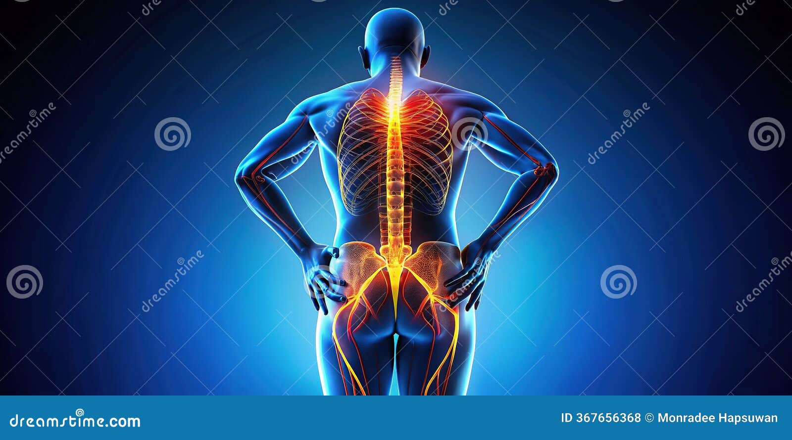 Sciatica Pain Or Nerve Weakness As Leg Lumbar Radiculopathy Outline ...