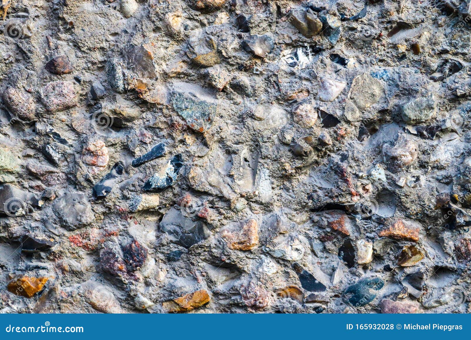 detailed close up view on aged concrete walls with cracks and lots of strcuture