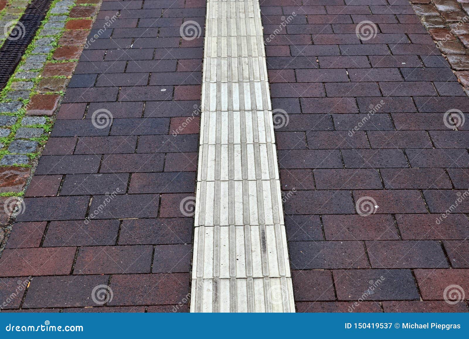 Detailed Close Up View on Cobblestone Pavement Streets in High ...