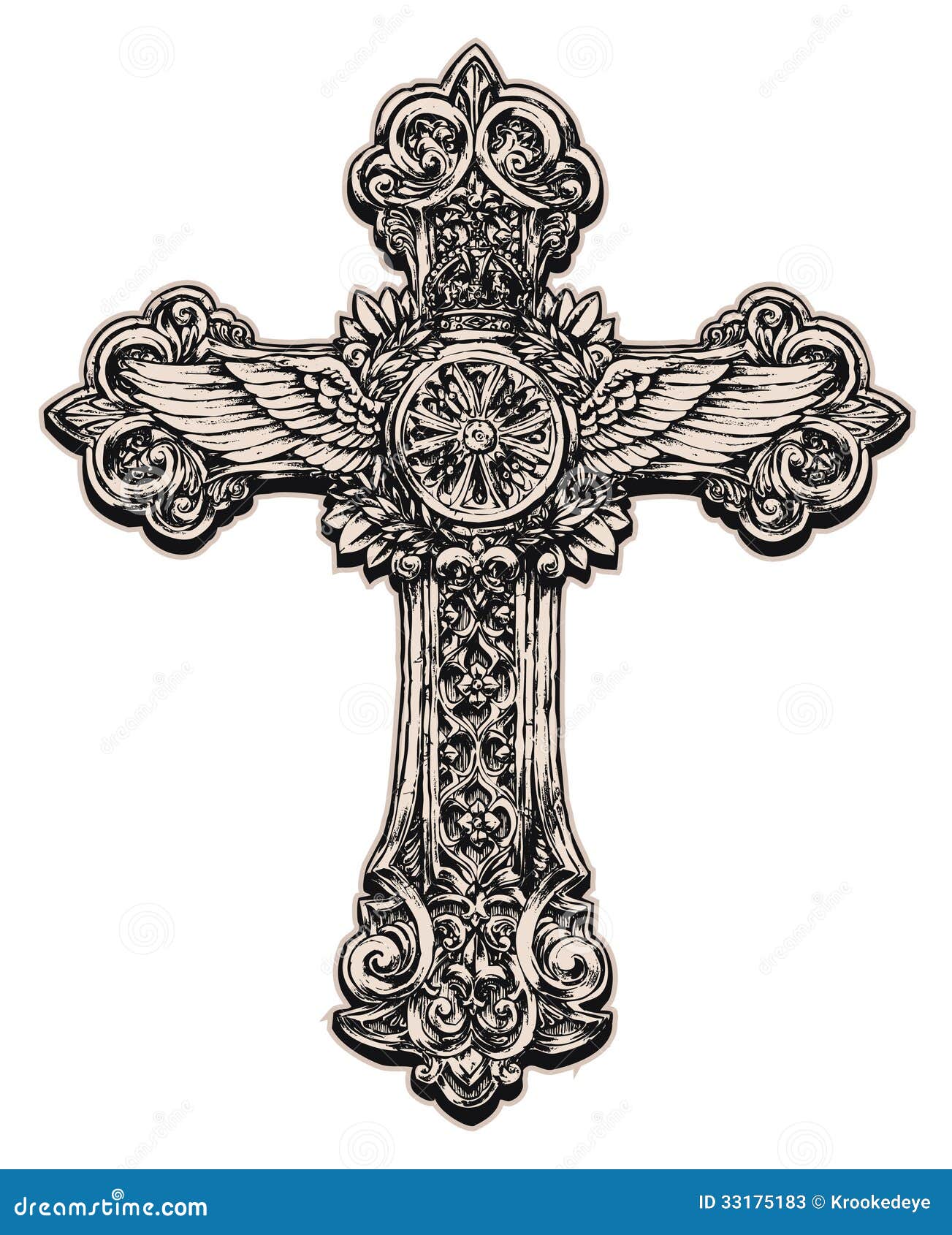 Detailed Cross Illustration Stock Vector Illustration Of Emblem Detailed Cross Illustration Stock Vector Illustration Of Emblem