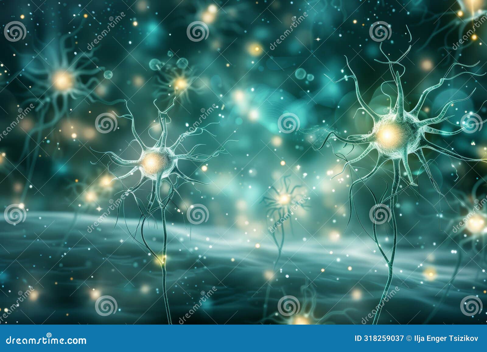 Neurons Or Nerve Cells Connected In Neuronal Network Stock Illustration Neurons Or Nerve Cells Connected In Neuronal Network Stock Illustration
