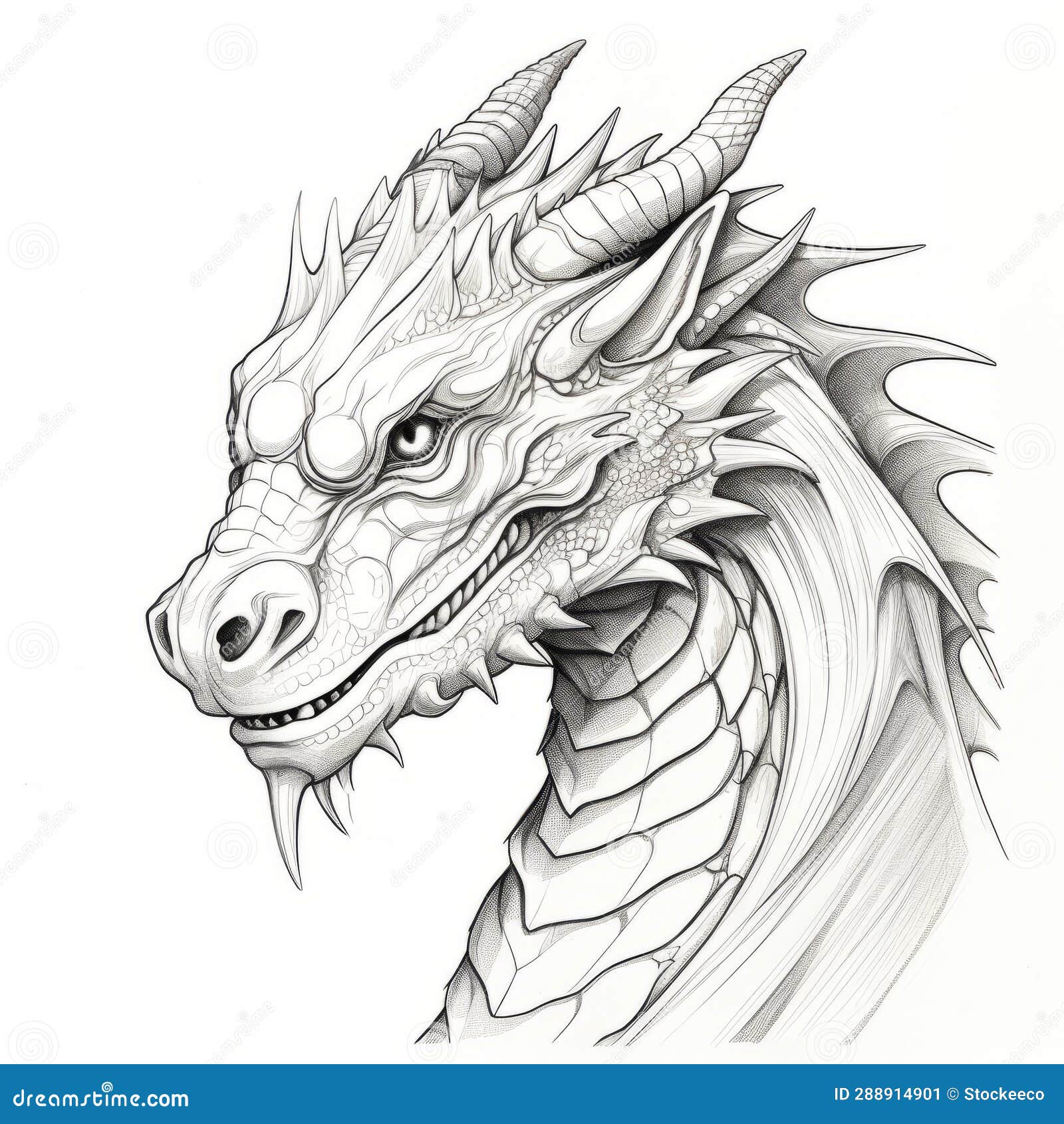 Dragon Head Drawing Stock Illustrations – 10,406 Dragon Head Drawing Stock  Illustrations, Vectors & Clipart - Dreamstime