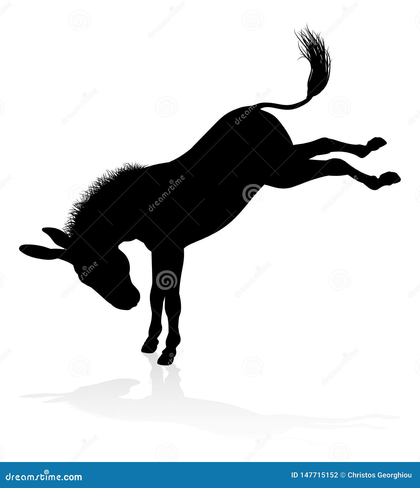 donkey animal silhouette