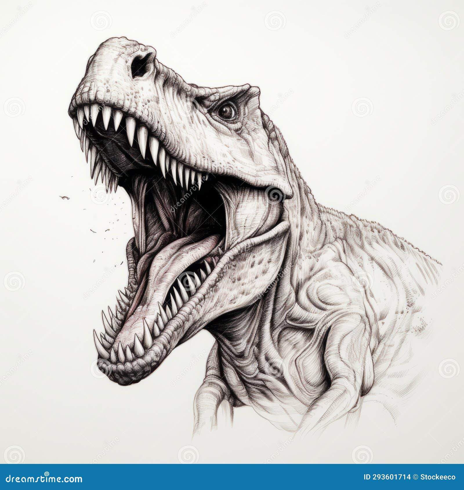Drawing sketch dinosaur Stock Photos, Royalty Free Drawing sketch dinosaur  Images | Depositphotos