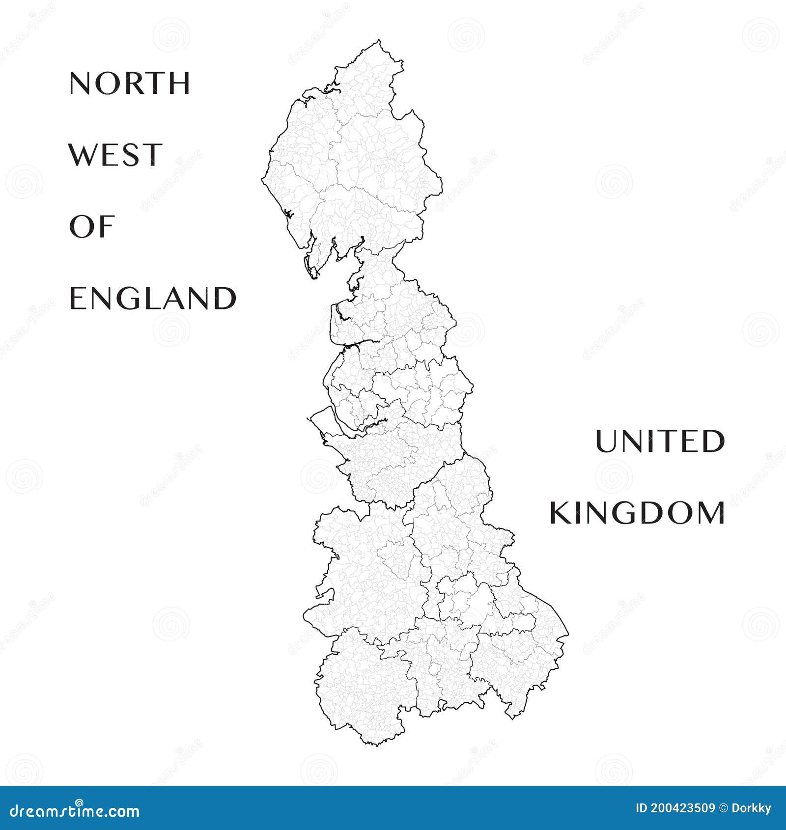 Of uk west map north Location map