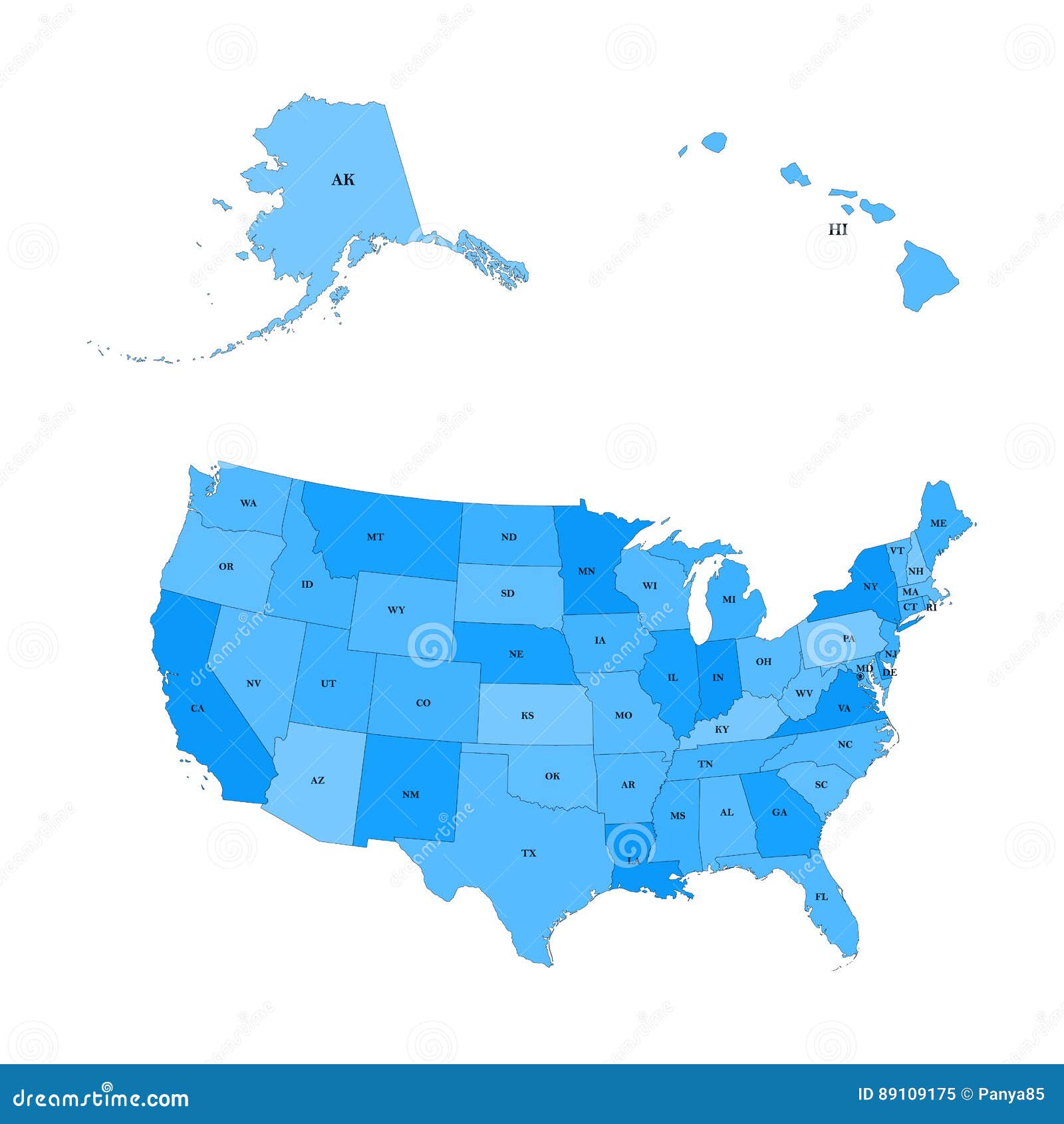 Detailed Map Of The United States, Including Alaska And ...