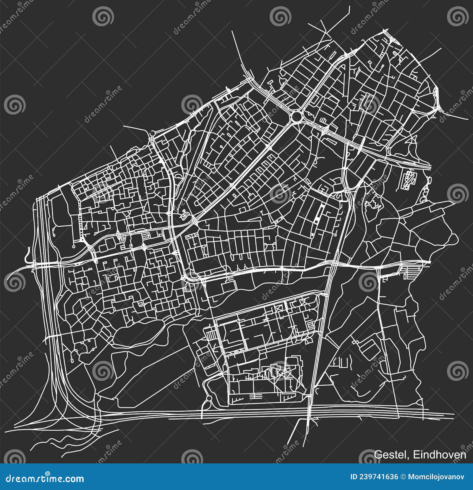 Eindhoven Map. Detailed Map Of Eindhoven City Administrative Area ...