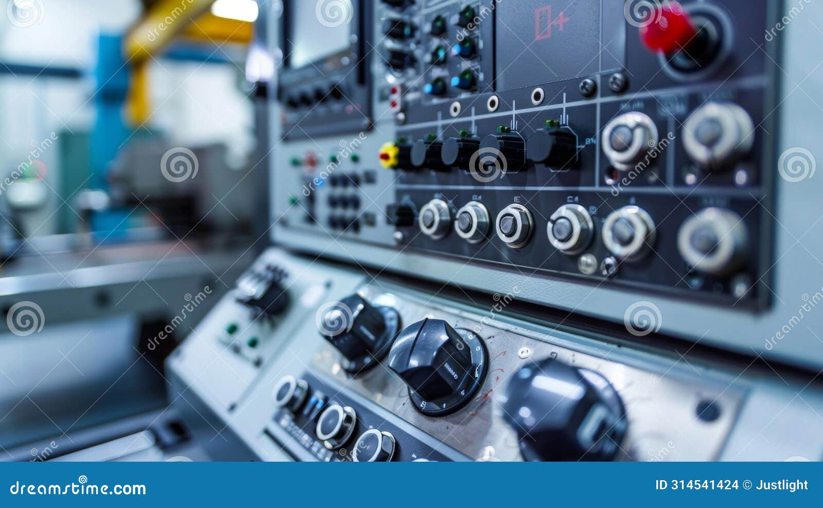 a detailed photo of a computer numerical control panel displaying the intricate settings and controls necessary for