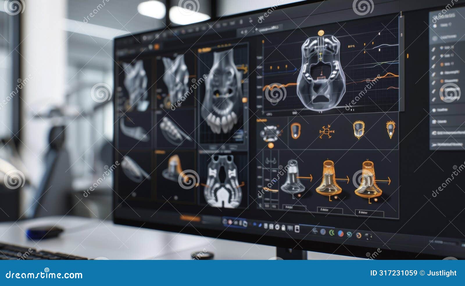 a detailed shot of the softwares intuitive interface ed for ease of use and efficient implant  creation