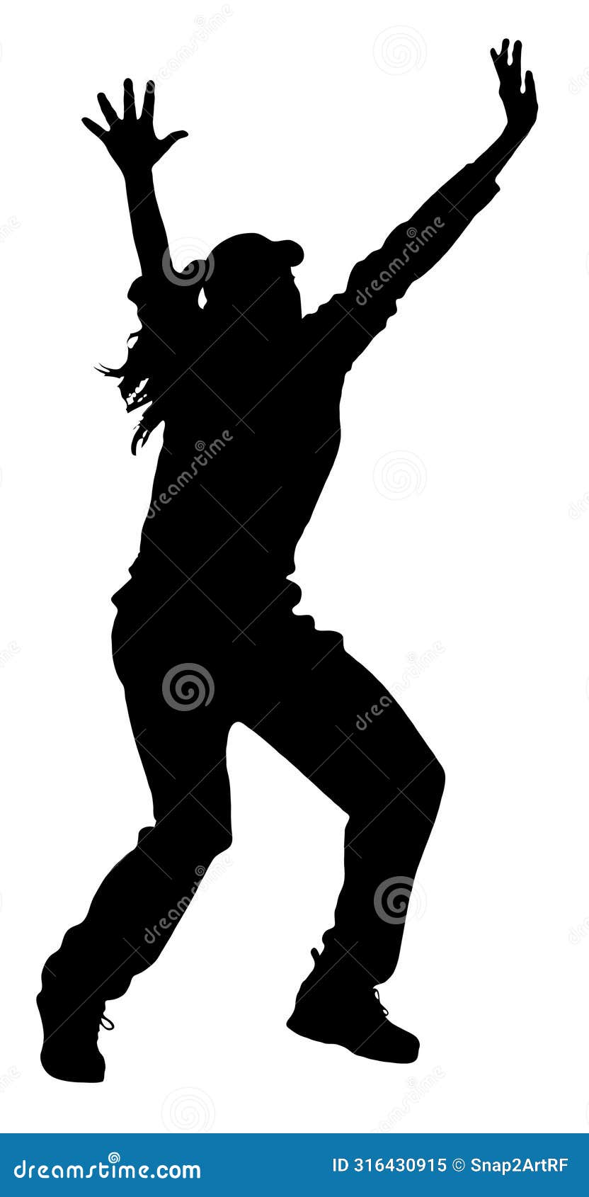 detailed sport silhouette - woman or female cricket bowler appealing for lbw