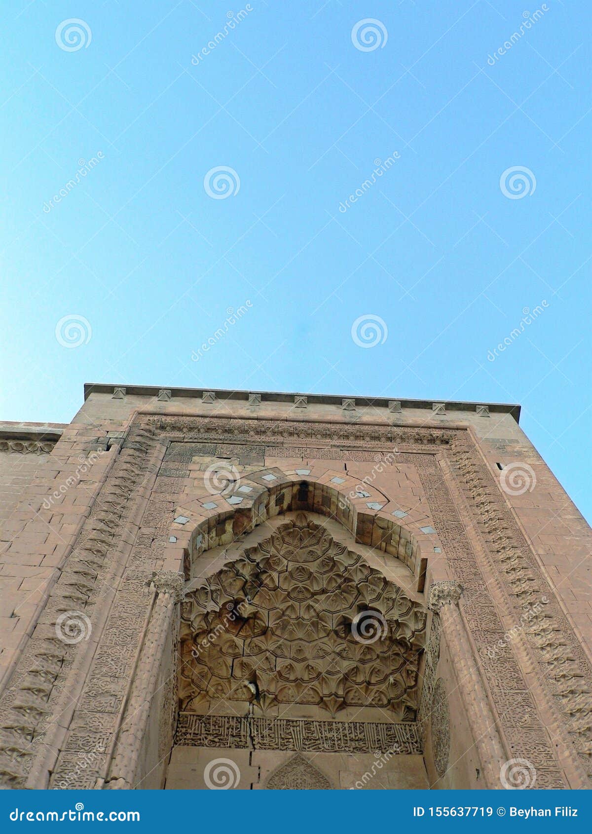 workmanship at the entrance of a historic building in the city of mardin in turkey.