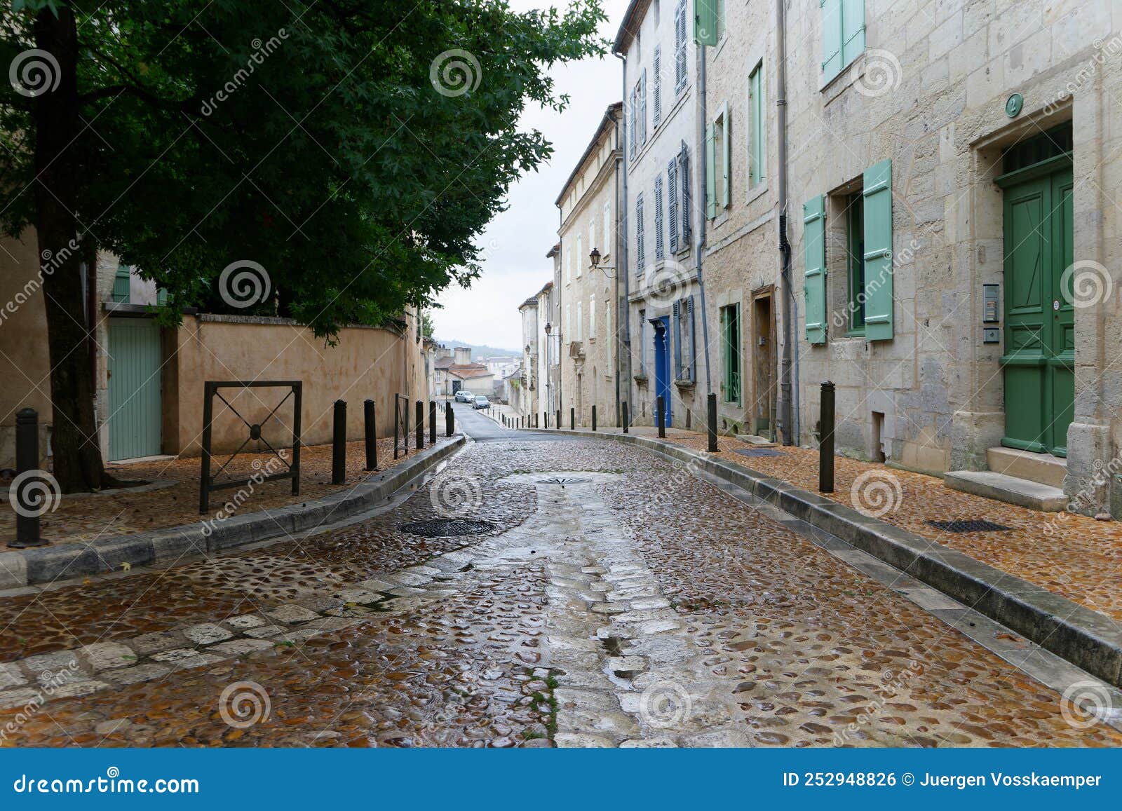 detailed view on france city perigueux