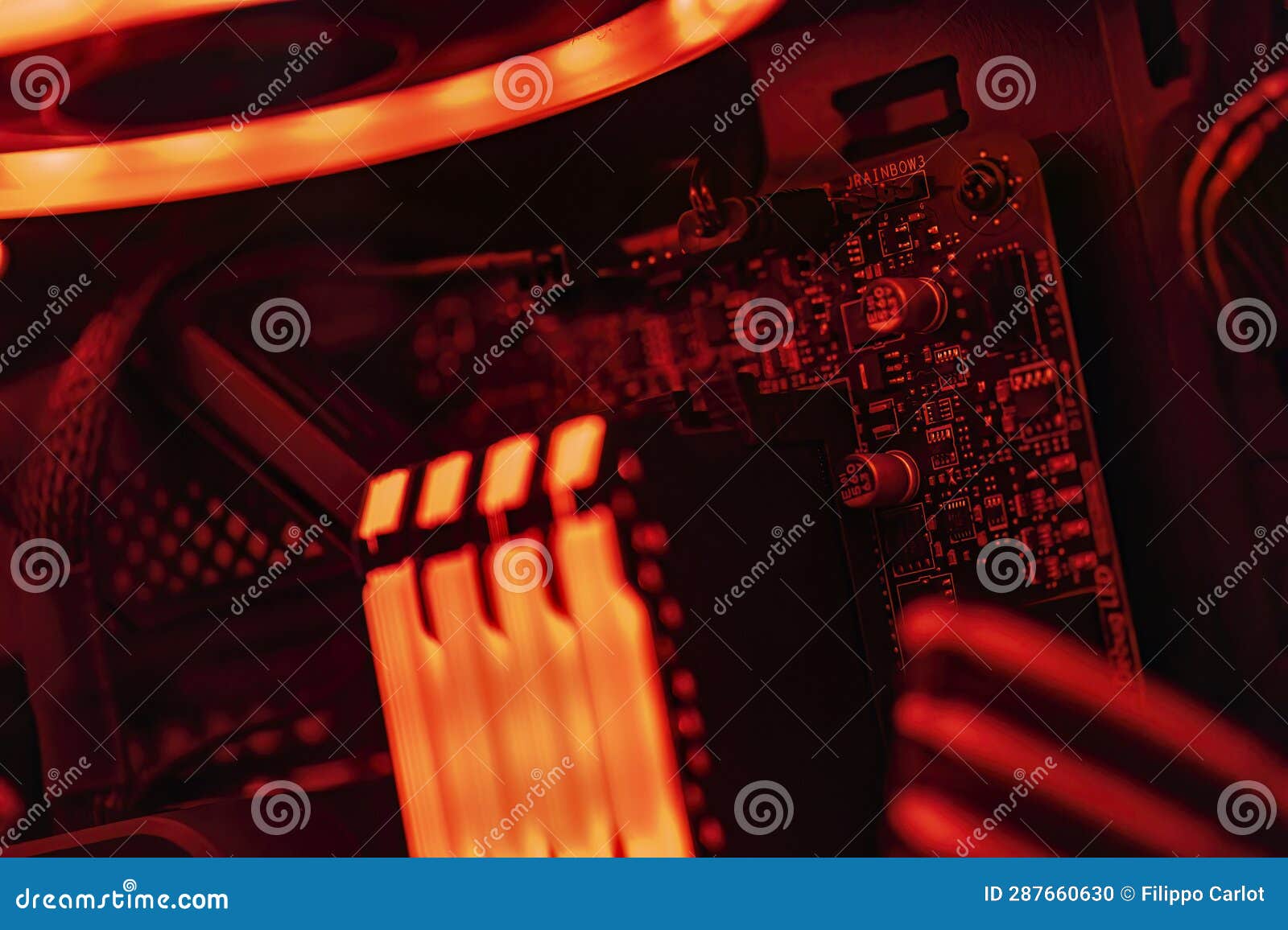 HighEnd Gaming PC Components Editorial Image Image of power, cooling