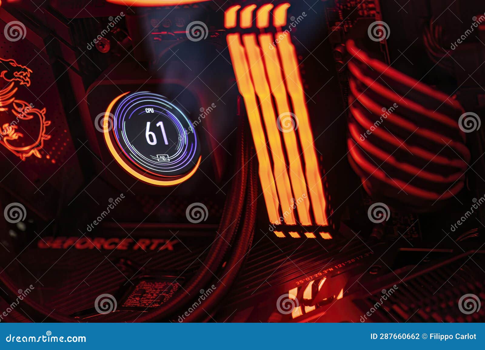 HighEnd Gaming PC Components Editorial Photography Image of module