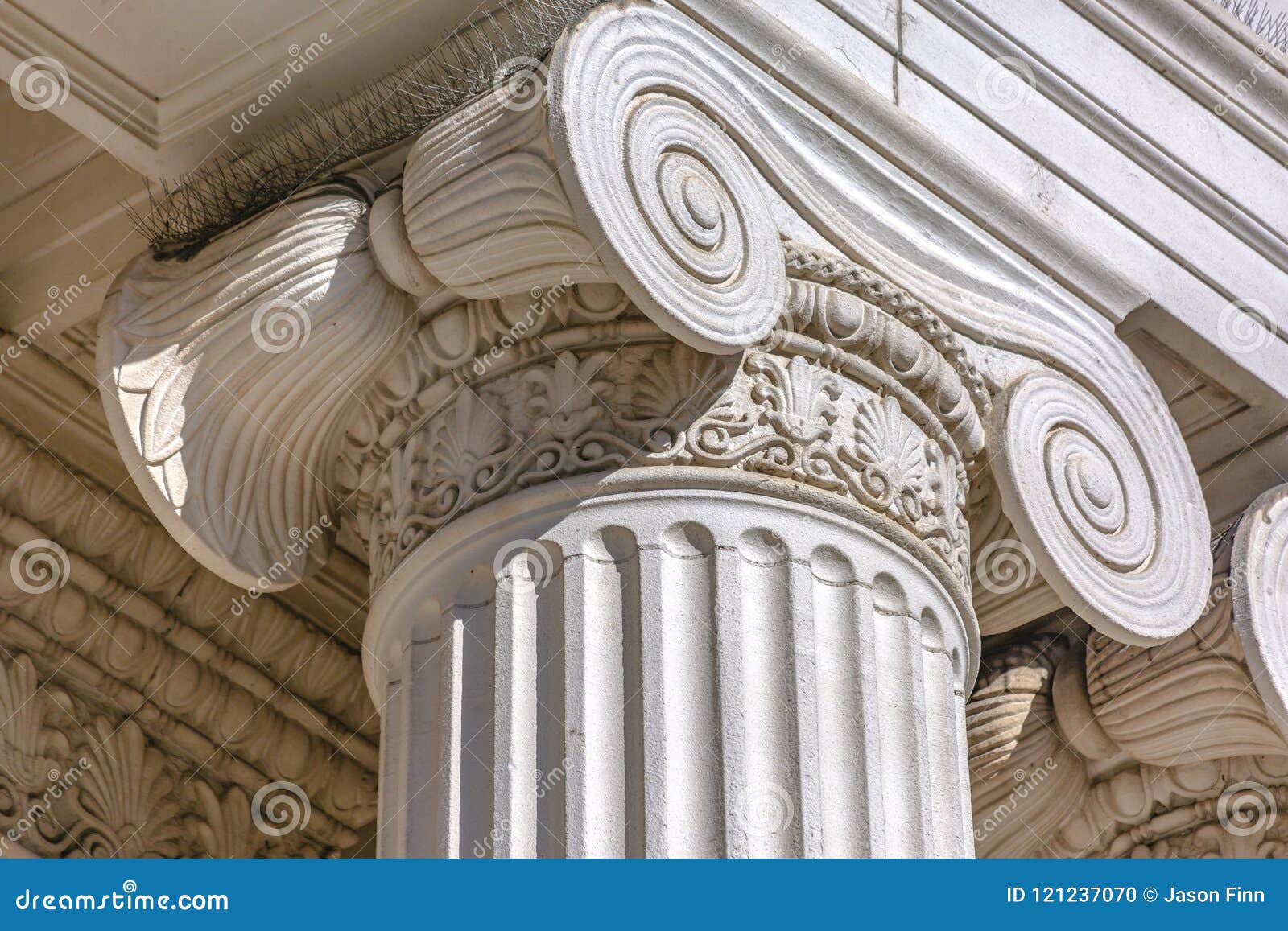 details of architectural column of government
