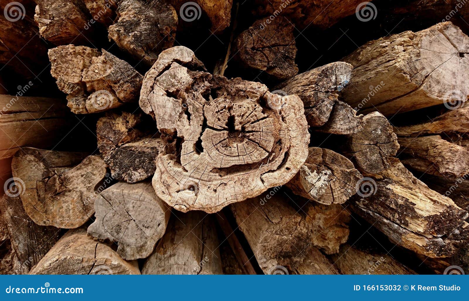 Damaged Teak Wood Texture Wavy Stock Photo 166468098
