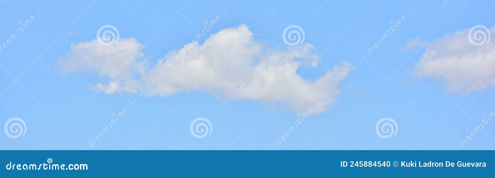 cloud formations in the blue sky