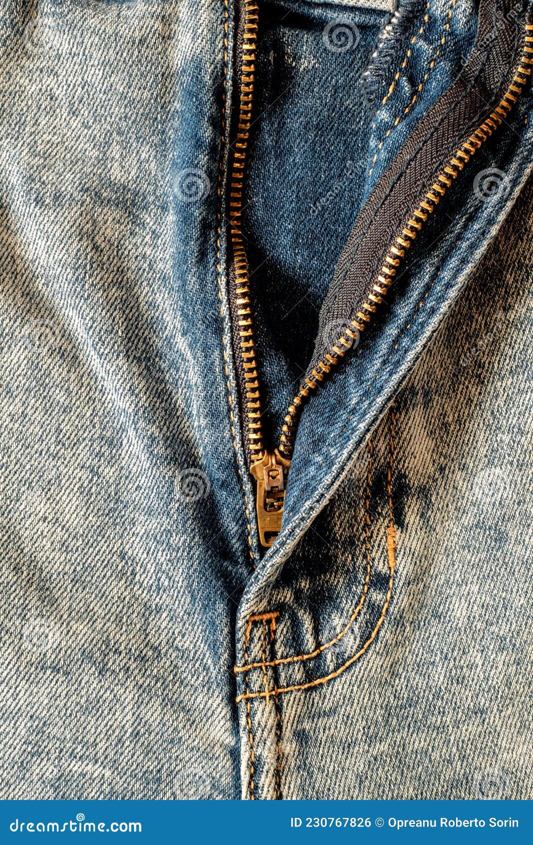 Jeans Pants with Seams and Pockets Stock Photo - Image of canvas ...