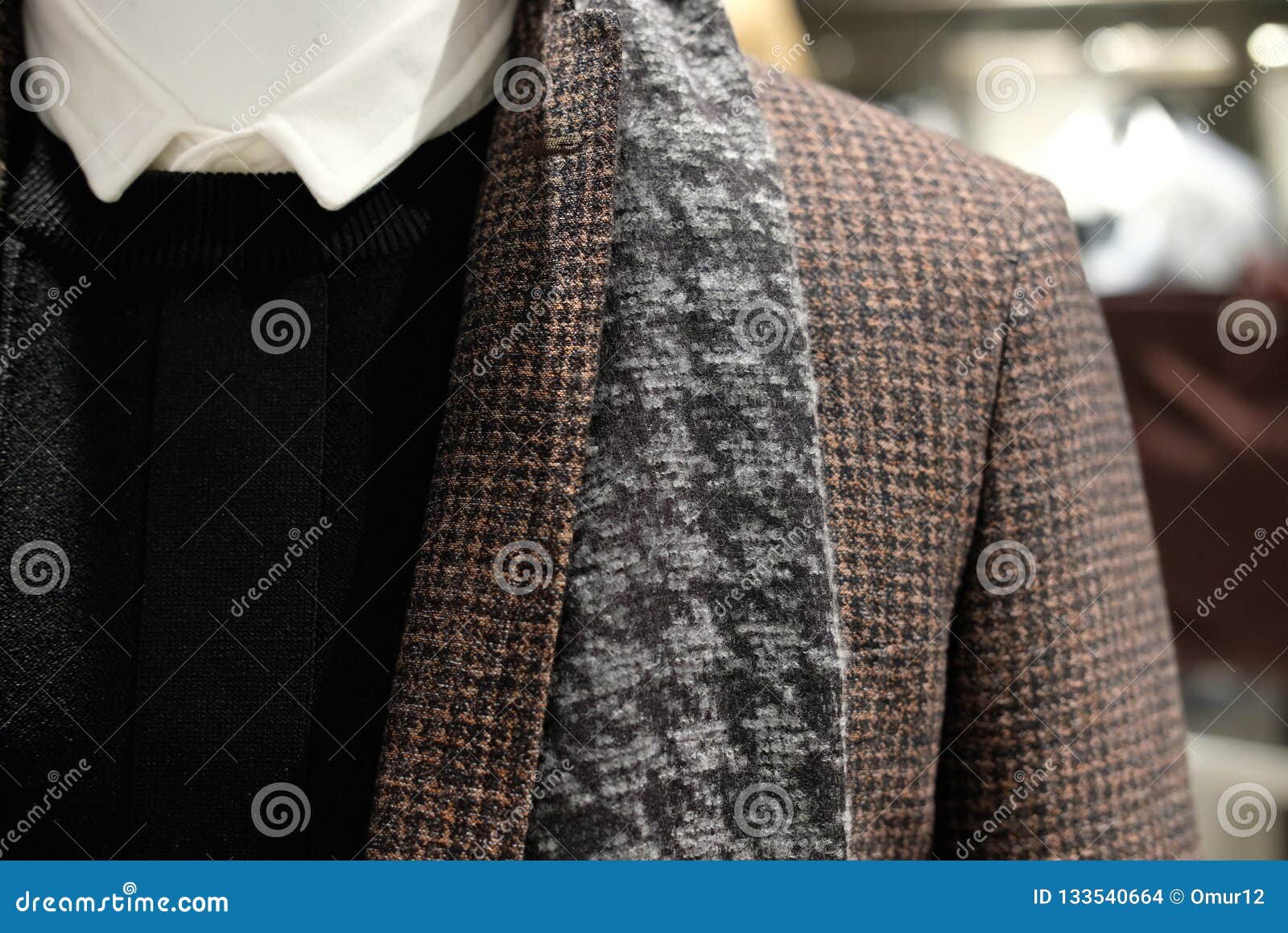 Modern Fashionable Men`s Suit on a Mannequin. Stock Photo - Image of ...
