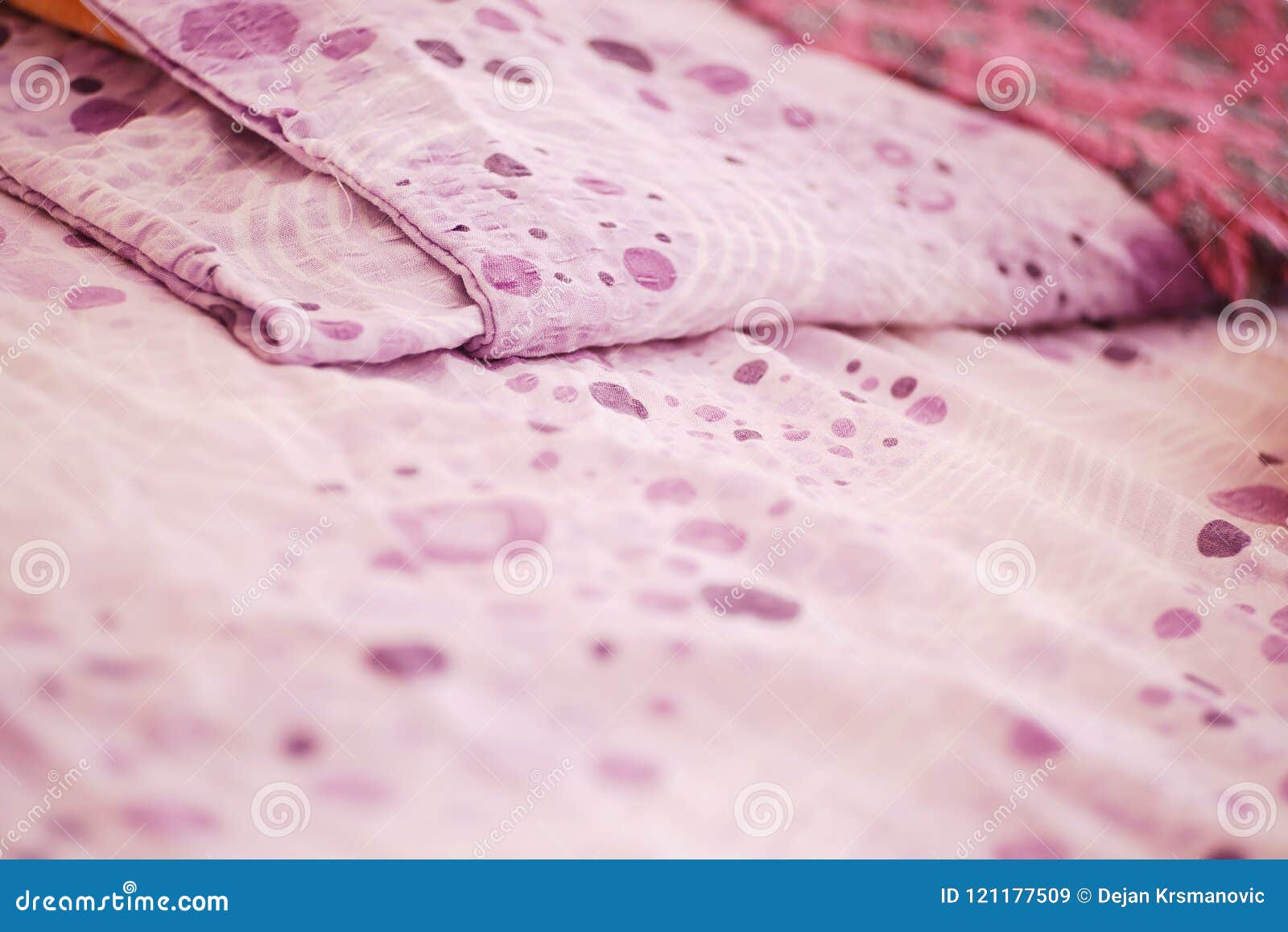Purple Bed Sheets stock image. Image of leisure, conceptual 121177509