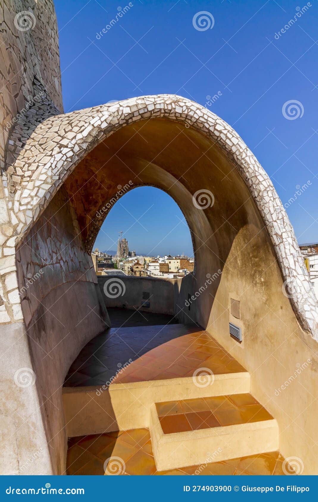 Details of the Rooftop of the Modernist House in Barcelona Editorial Image Image of modernism