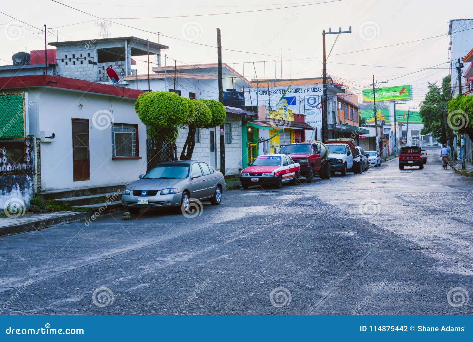 Mexican Street Scene. Details of the street at Tuxpan, Veracruz state in Mexico.