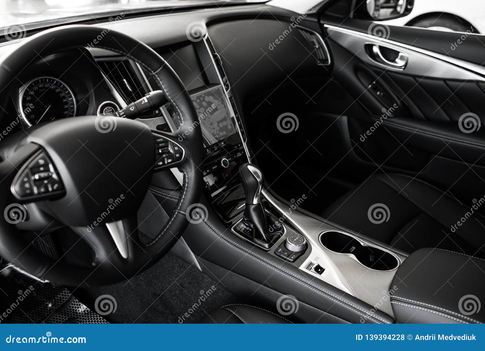 Details of Stylish Car Interior, Leather Interior Stock Photo Image of automotive, executive