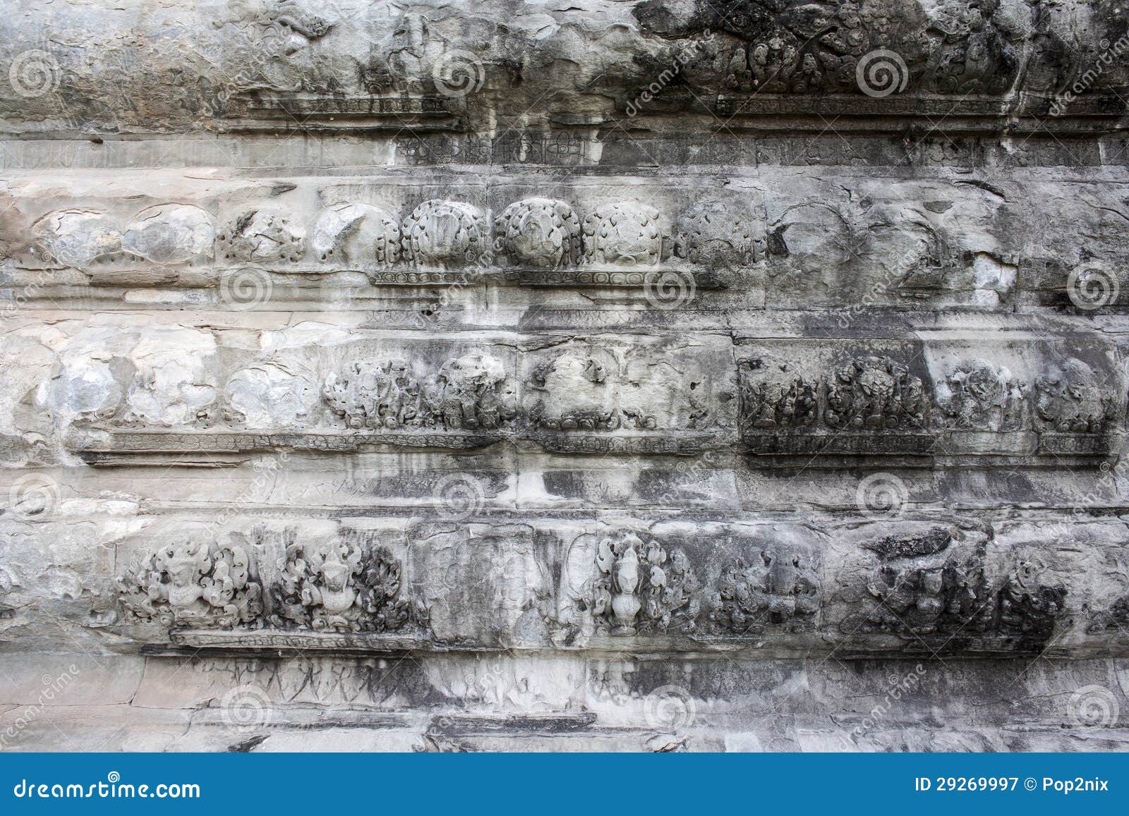 Detalle blanco de la textura de la pared en Angkor Wat. Siem Reap. Camboya