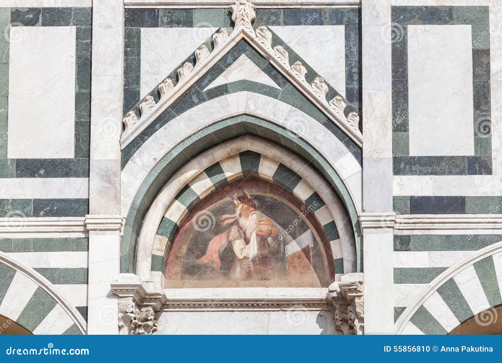 Detalle De La Fachada De Santa Maria Novella En Florencia Foto de archivo -  Imagen de recorrido, antiguo: 55856810
