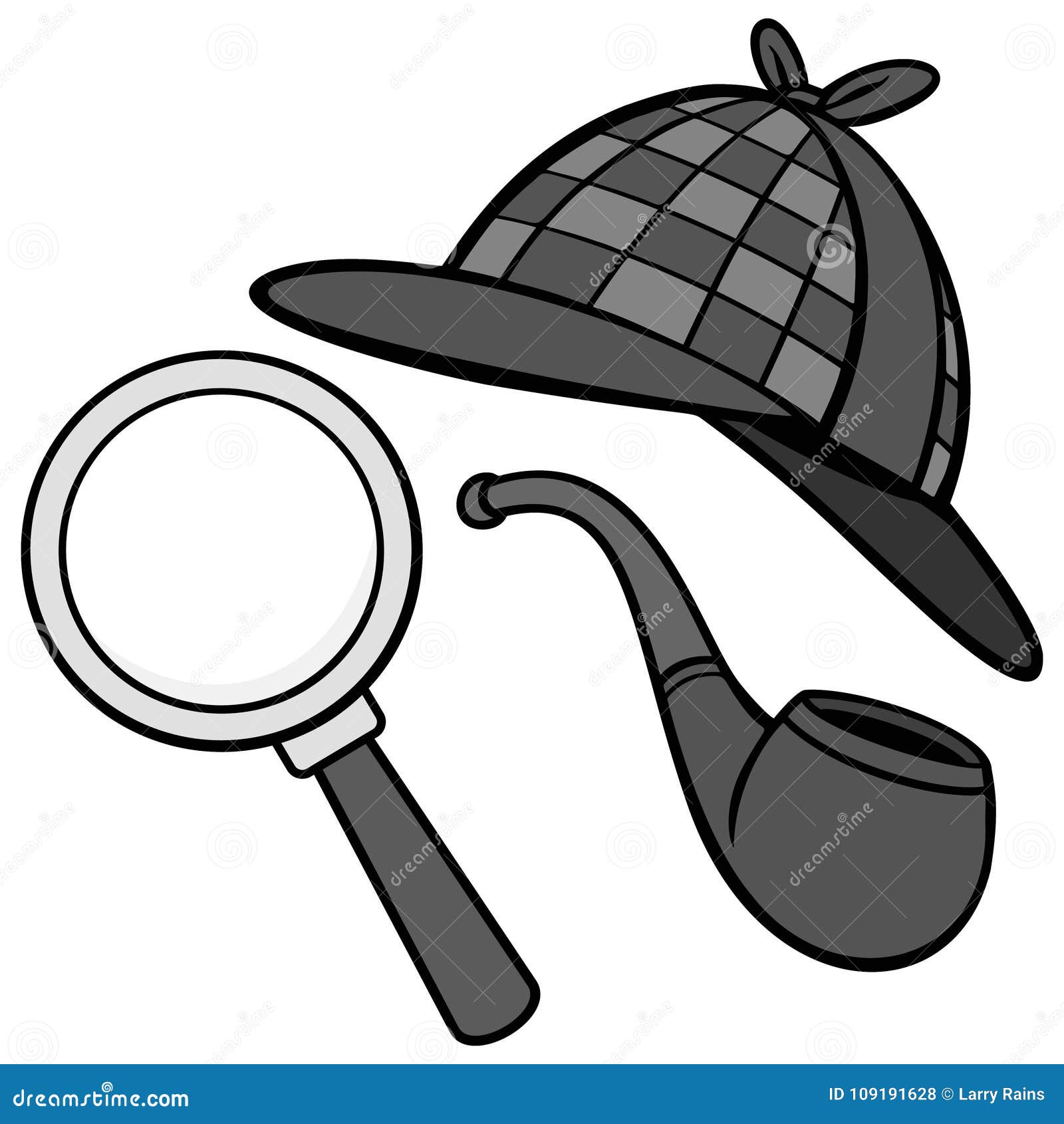 Magnifying Glass Tobacco Pipe Stock Photos - Free & Royalty-Free