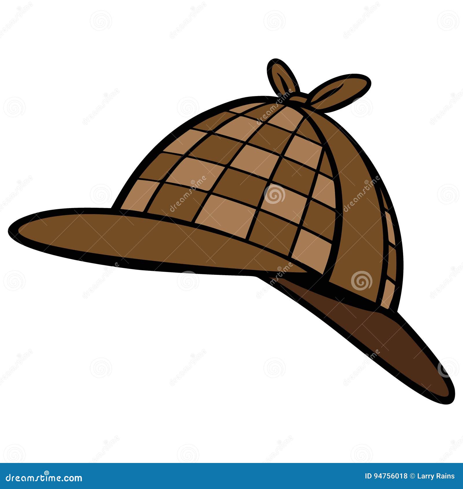 Detective Hat stock vector. Illustration of sherlock -