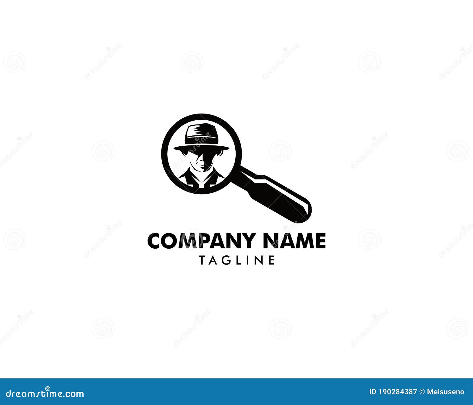 Detective Logo Template Vector Illustration, Spy Logo Stock Vector ...