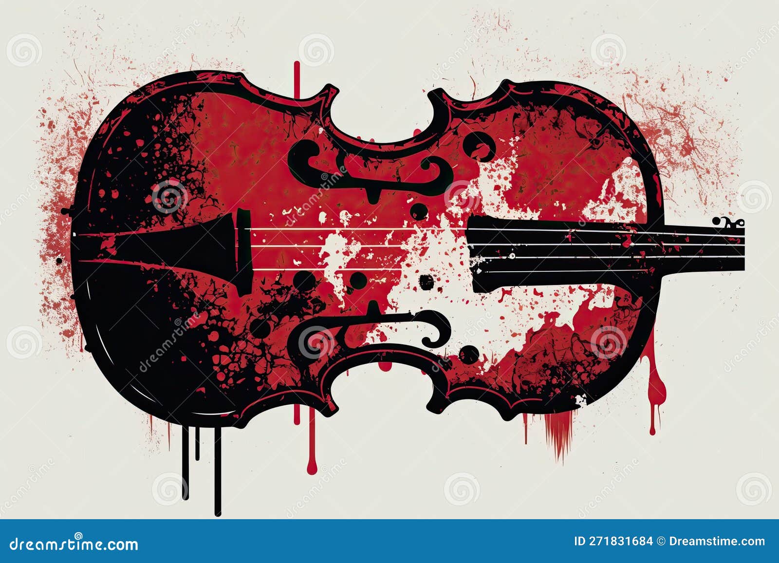 A Deteriorating Violin that Sounds Like it Was Made in the 1930s Stock