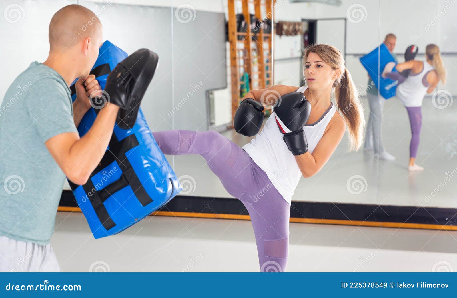 Determined Woman Kicking Boxing Shield During Self Defense Course Stock Image Image Of Protection Self Determined Woman Kicking Boxing Shield During Self Defense Course Stock Image Image Of Protection Self