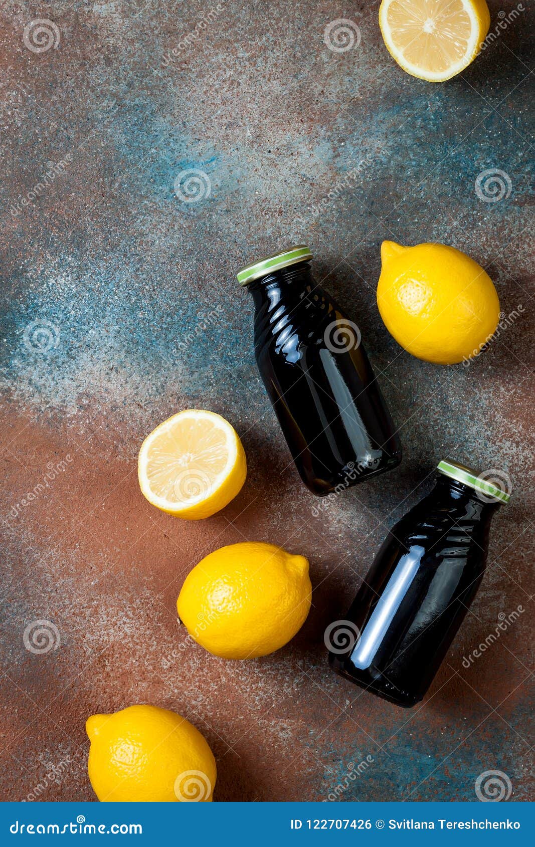 Detox Activated Charcoal Black Lemonade Stock Photo Image of beverage
